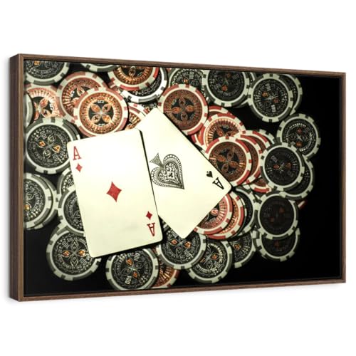 ElephantStock - Poker Ace High Wall Art - Horizontal Floating