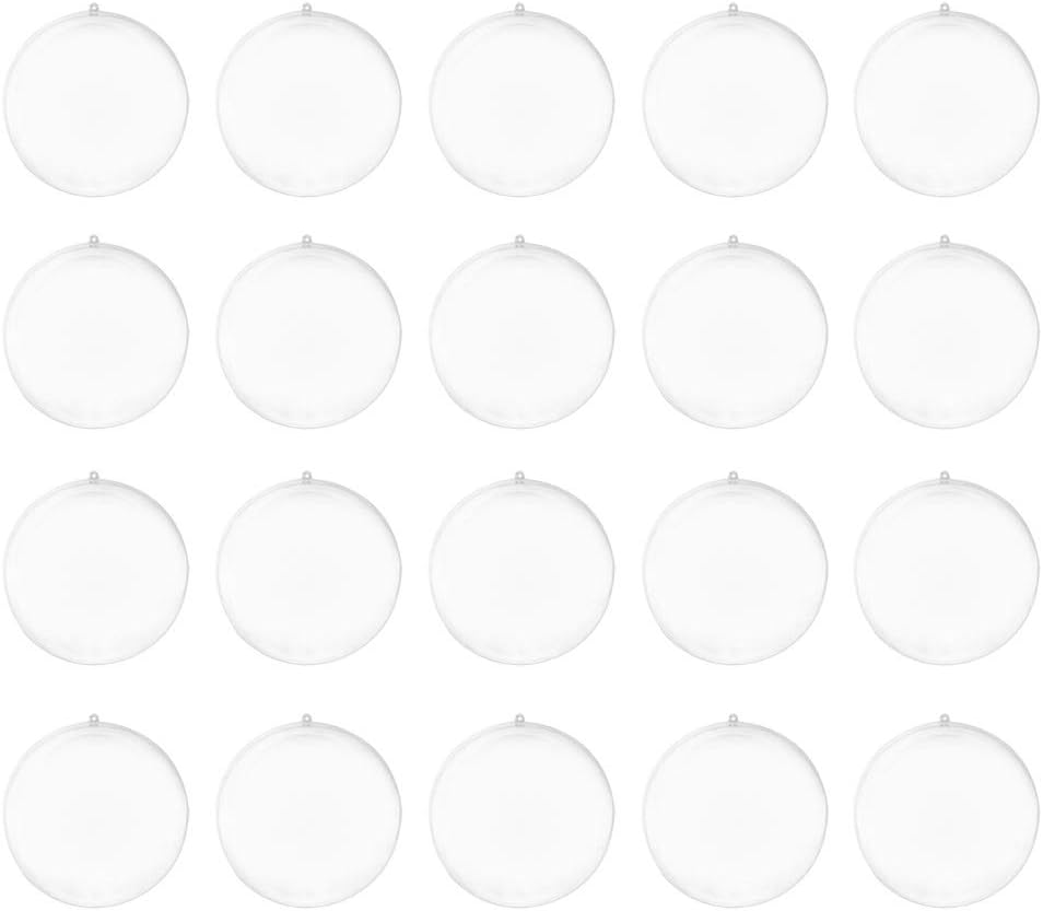 Lalafina オーナメント ボール 5cm プラスチックボール 透明中空ボール Diy 飾りボール 充填可能 手作diy 室内装飾 クリスマス飾り 吊り用 小物収納用 結婚式 パーティー 個セット 販売実績no 1