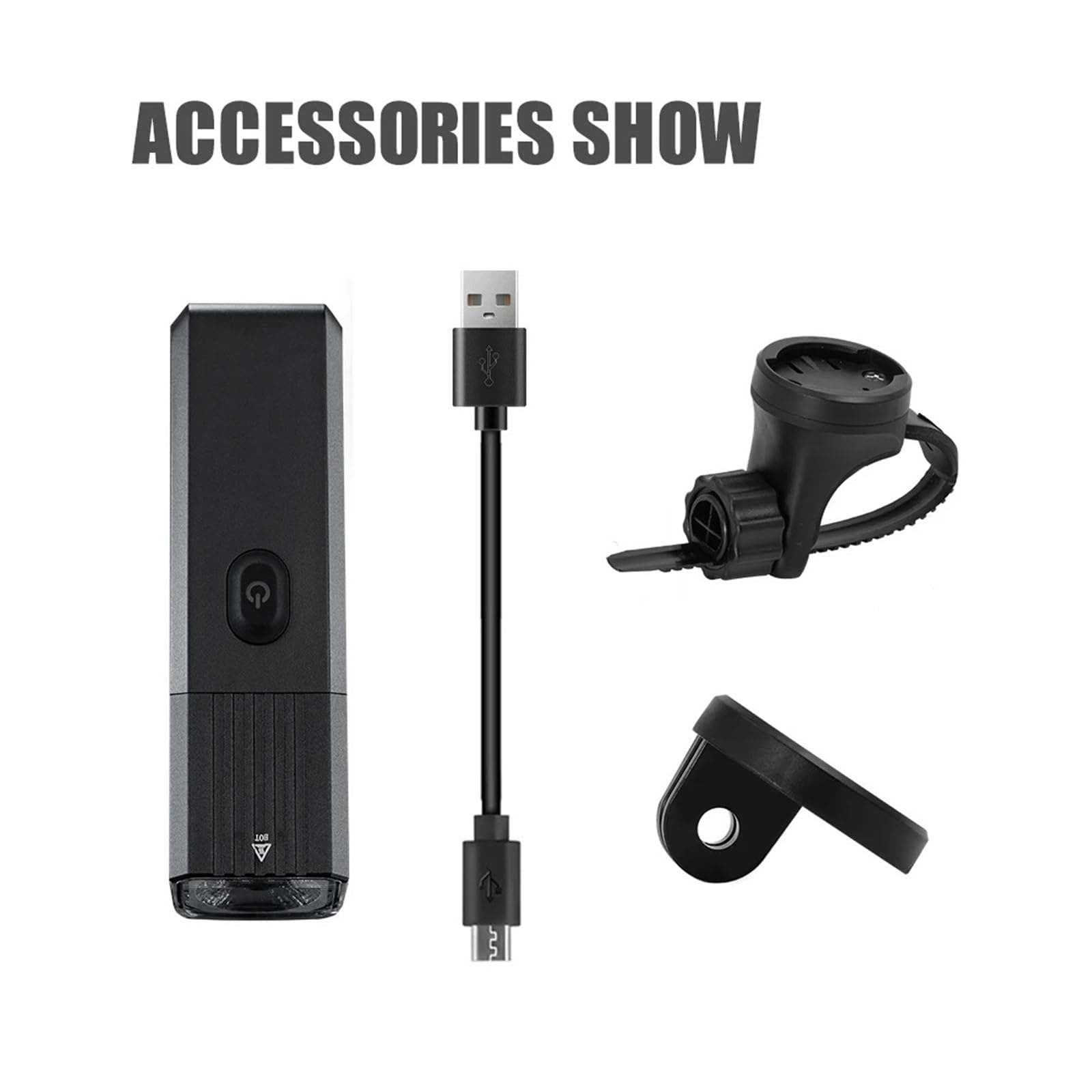 1 Lampe de Poche LED Rechargeable par USB 400/800 LM for Phare de vélo.
