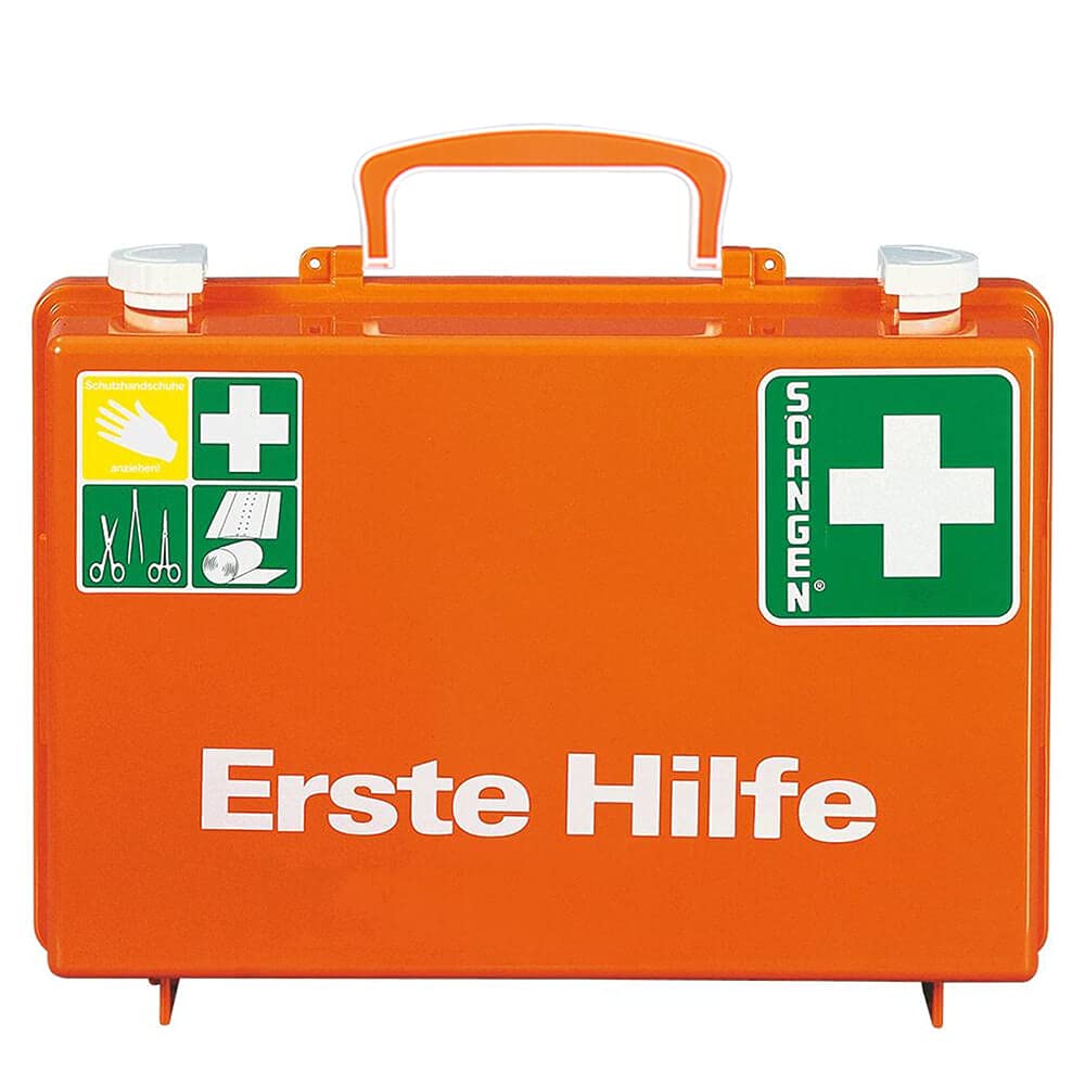Erste-Hilfe Basic Set DIN 13157, SÖHNGEN, inkl. Verbandbuch, Art.-Nr. 608704 | Erste Hilfe Station | Erste Hilfe Set | Erste Hilfe Komplettpaket