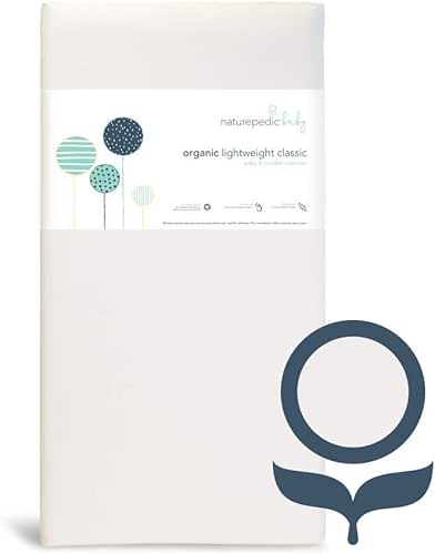 Naturepedic Organic Baby Crib Mattress - Lightweight Infant & Toddler