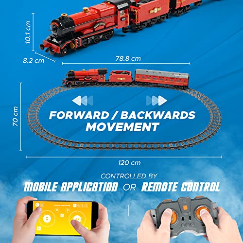 Magic Model Train Set - 2000+ Pcs Remote Control Train Toy W/Tracks, Sound & Light #TOP3