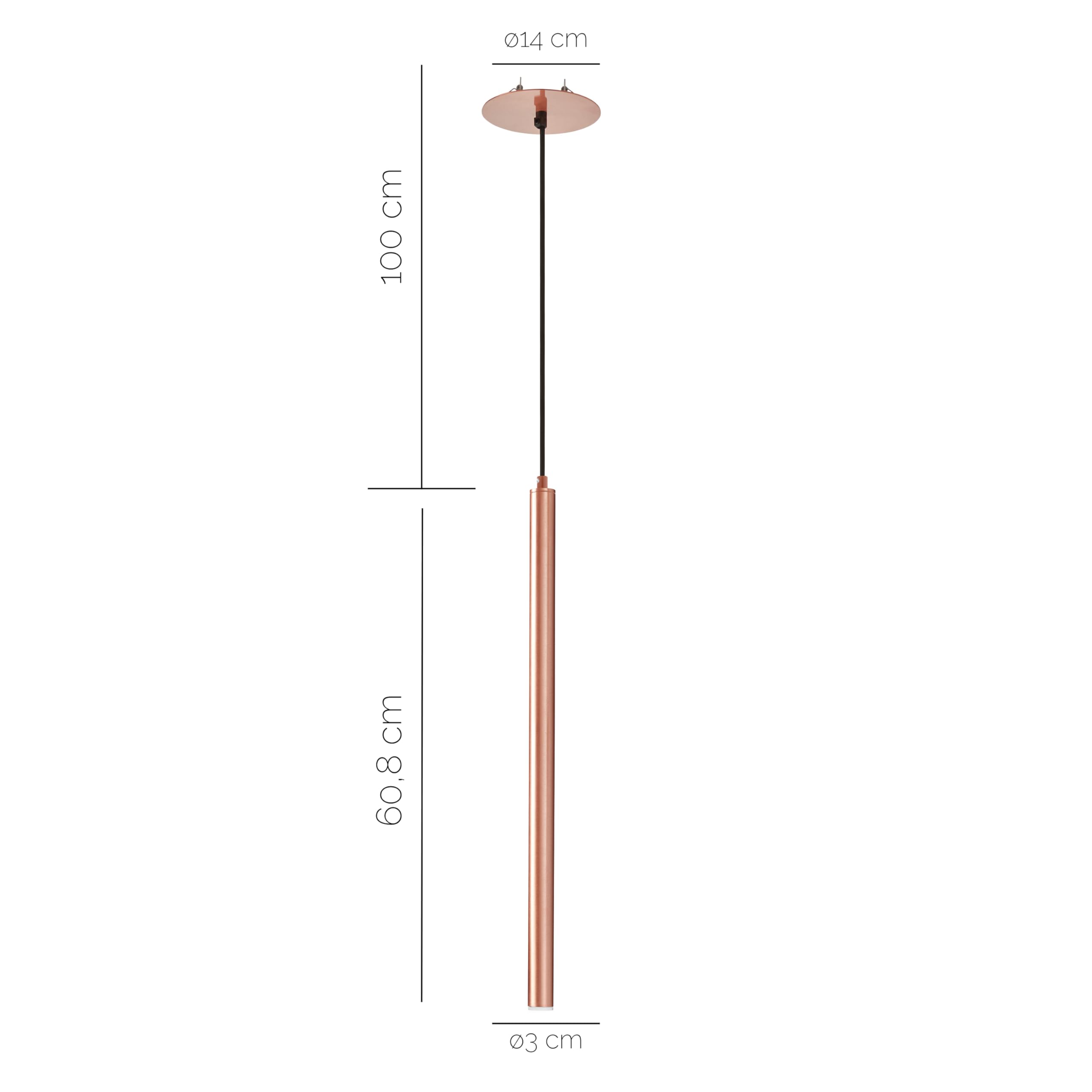 NOVOLUX - Colgante Tania LED SMD AC 4W 3000K Cobre Exo 906F-L3104B-37 906F-L3104B-37
