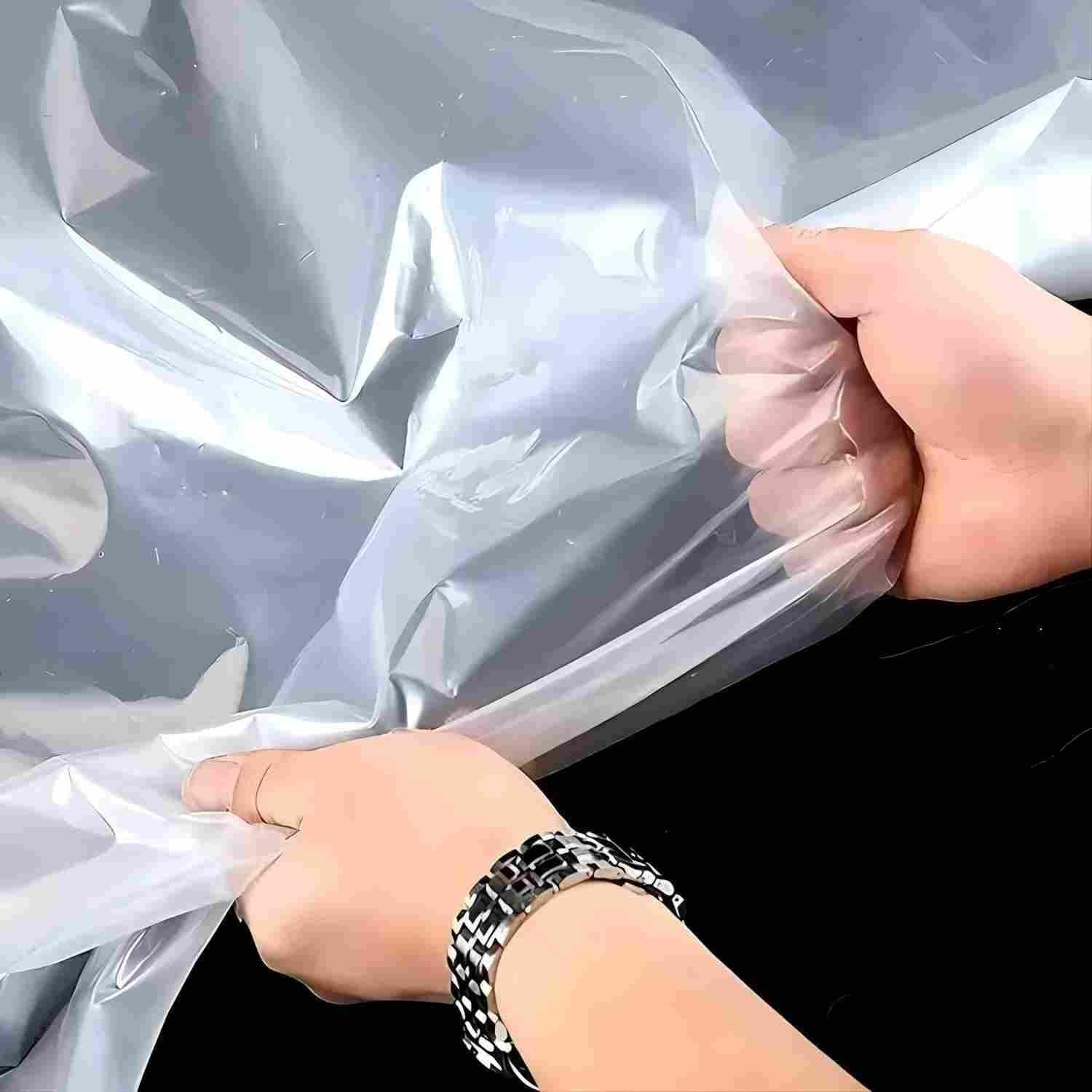 Clear Tarp Waterproof Heavy Duty with Grommets, 6x8 FT Transparent PVC Vinyl Tarpaulin for Patio Enclosure, Greenhouse Cover, Garden, Chicken Coop, Wind Rain Snow Protection(29x30FT)