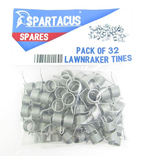 Spartacus 32 x Replacement Lawn Raker Scarifier Tines Tynes For Qualcast Electric 30 Cassette