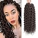 Curly Faux Locs Soft Hair Twist Braids Crochet Braiding Hair Braids Mambo Hair Extension 24Roots/Pack (12inch, 4#)