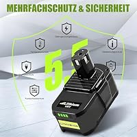 2 Stück 5,5Ah Ersatzakku für Ryobi 18V Akku P108 Li-ion Batterie Kompatibel für Ryobi ONE+ P104 P105 P107 P108 RB18L50 RB18L40 RB18L25 RB18L20 RB18L15 RB18L13 Werkzeugen Akku – Ansicht 4