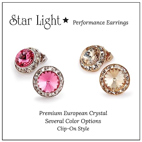 | Colorful Rhinestone Clip On Earrings for Dance, Pageant, Prom, Performance, Wedding, or Special Event3