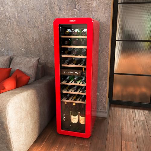 Cecotec Weinkühlschrank 30 Flaschen Retro Bolero Grandsommelier Origin Duo 30 Hit Green. Grün mit 2 Temperaturzonen (5-12ºC, 12-20ºC), LED-Steuerung, NoFrost, Holzregale, Innenbeleuchtung 6 Cecotec Weinkühlschrank 30 Flaschen Retro Bolero Grandsommelier Origin Duo 30 Hit Green. Grün mit 2 Temperaturzonen (5-12ºC, 12-20ºC), LED-Steuerung, NoFrost, Holzregale, Innenbeleuchtung