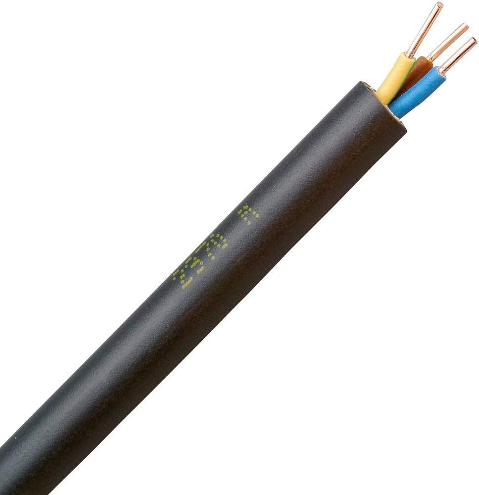 Kopp 153325009 NYY-J przewód uziemiający, 3 x 1,5 mm², 25 m, czarny