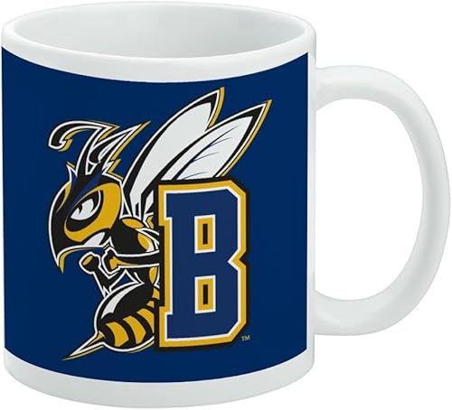 Vista 303 de Taza de cerámica con el logotipo principal de la Universidad de St. John, taza de regalo novedosa para café, té y bebidas calientes, 11oz, blanca
