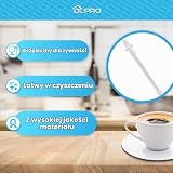 DL-pro 2 x rura ssąca mleka do Delonghi 5313246091 + szczotka 17 cm do ekspresu do kawy ECAM656.55 ECAM656.75 PrimaDonna Elite ekspres do kawy w pełni automatyczny ekspres do kawy