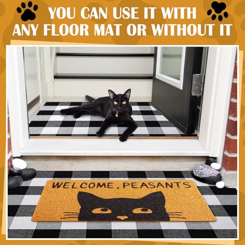 Peasants-Cat-Welcome-Doormat-Funny-Rug-Door-Mat-Black-Cat-Front-Rug-for-Home-Indoor-Holiday-Decoration-18-x-30-Inch Peasants Cat Welcome Doormat Funny Rug Door Mat Black Cat Front Rug for Home Indoor Holiday Decoration 18 x 30 Inch