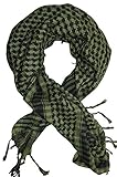 Dimensions: 1 Mètre * 1M10 Karl Loven Foulard Palestinien - Keffieh - Chèche - Pashmina - Cheich - cheche AU CHOIX NEUF (VERT KAKI)