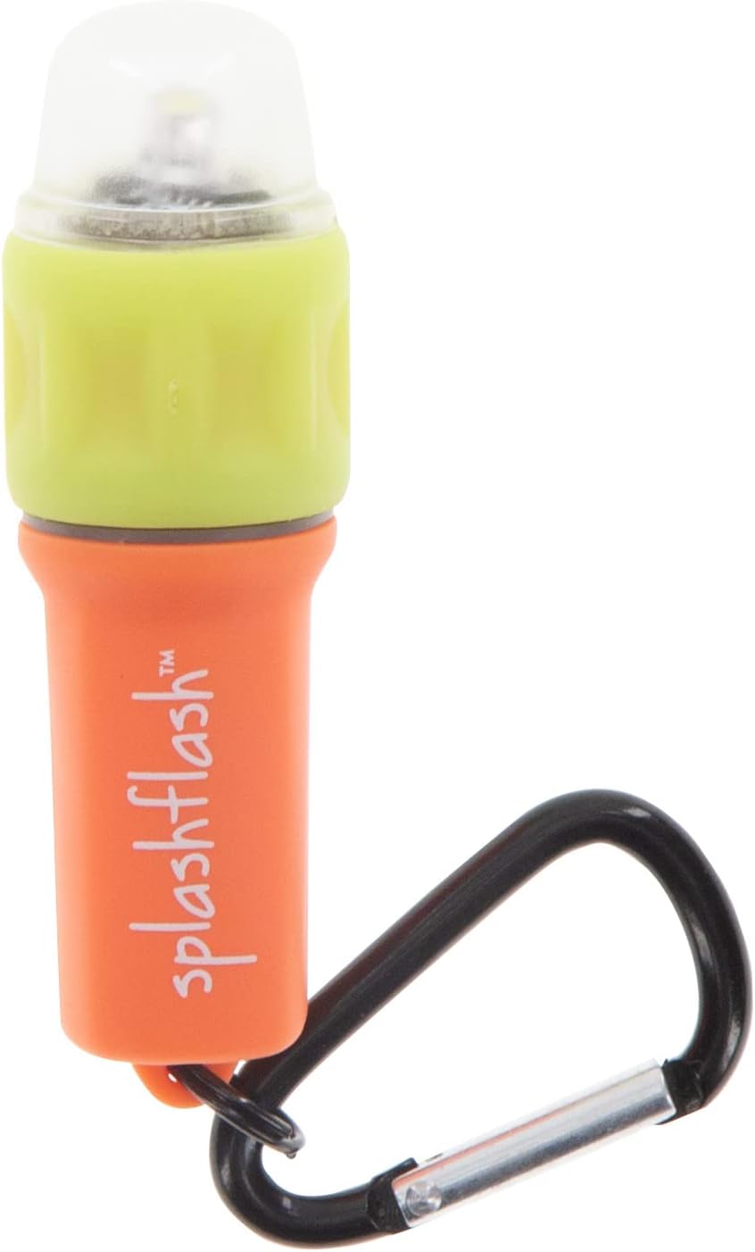 SplashFlash 25 Lumen Waterproof, Mini-Lantern, Safety and Personal Locator Light with Lifetime LED Bulb for Hiking, Emergency and Outdoor Survival