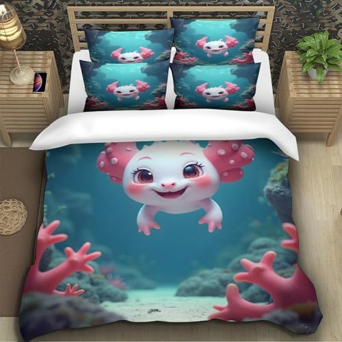 Housse de couette japonais grues en vol 220x240 cm parure lit king microfibre