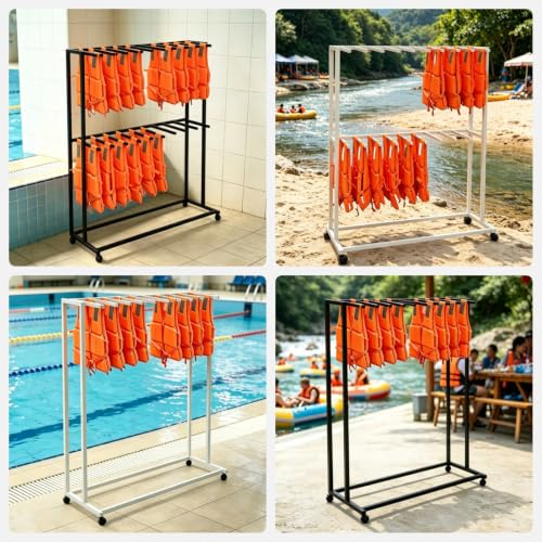 Colgador independiente multifuncional para organizar la zona de piscina y buceo 8