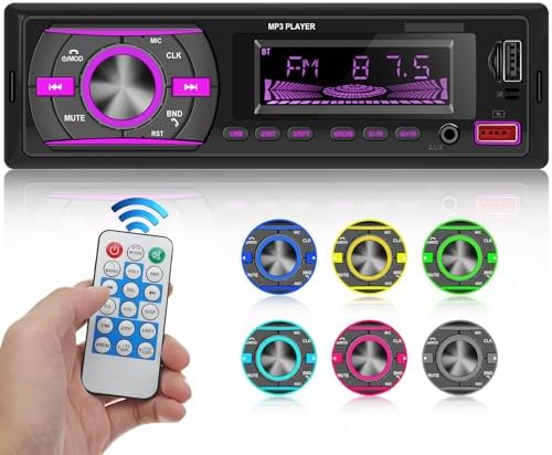 Motorsi Single Din Bluetooth Car Stereo With Voice Assistant & APP Car Locator