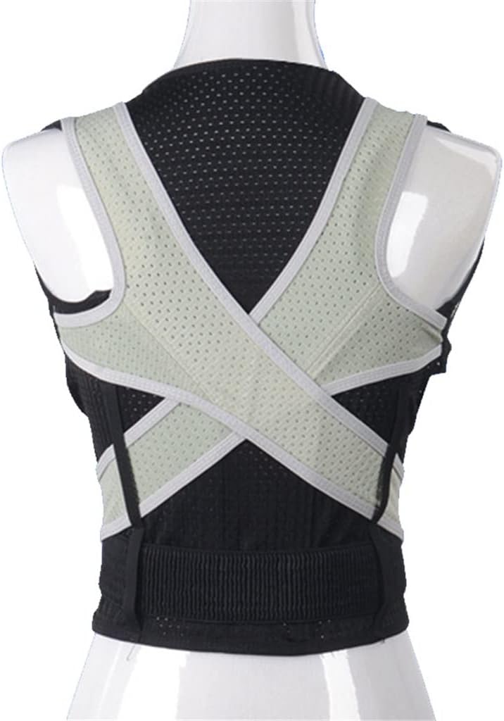 Male Female Adjustable Posture Corrector Corset Back Brace Belt Lumbar Support Straight(L code)