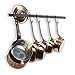 Wallniture Kitchen Rail Organizer Iron Hanging Utensils Rack with Hooks Frosty Black 30 Inch