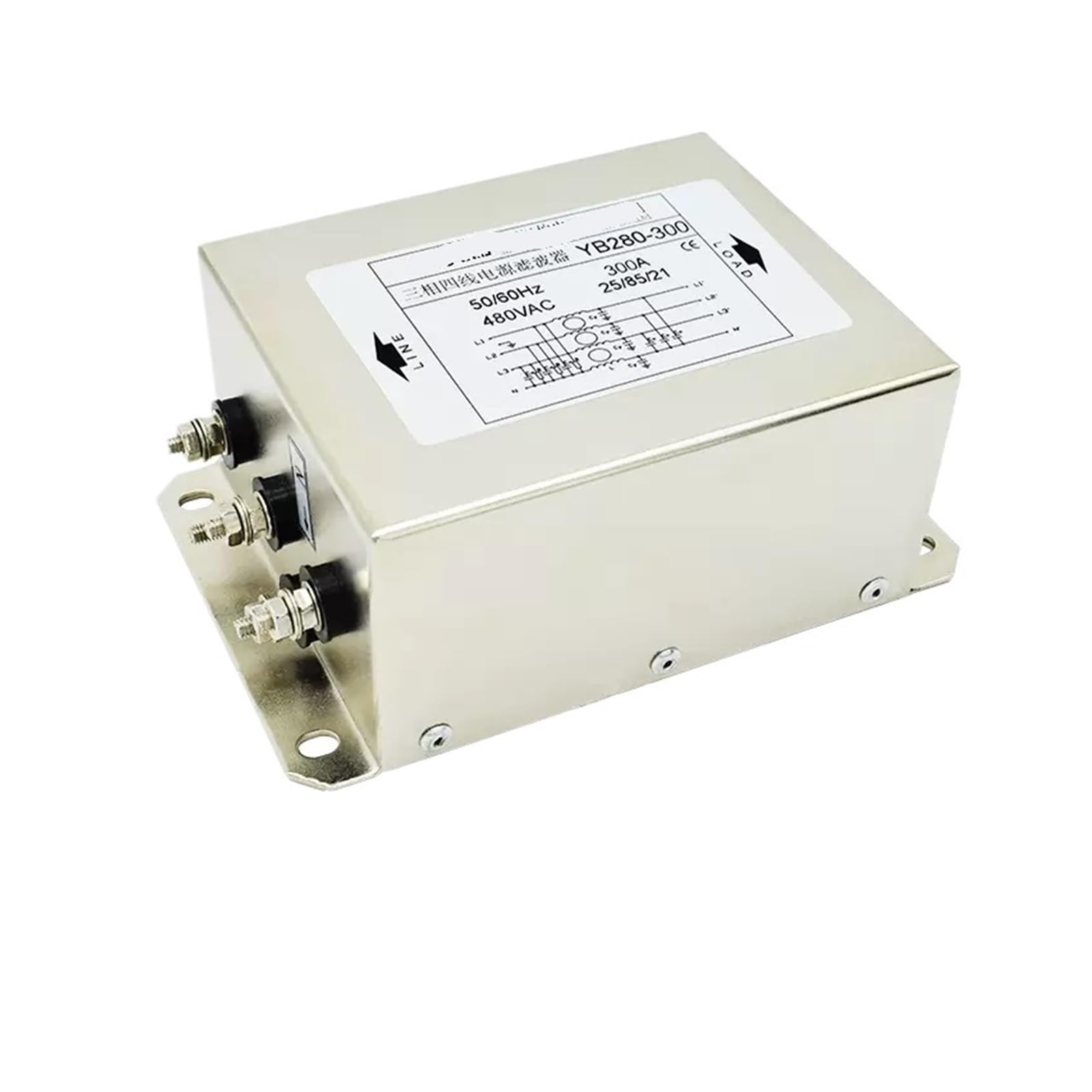 Filtro de potencia trifásico YB280 estabilizador de línea para servo y variador de frecuencia