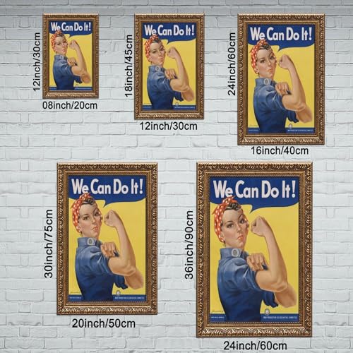 Tableau Rosie The Riveter impression toile haute définition 50x75
