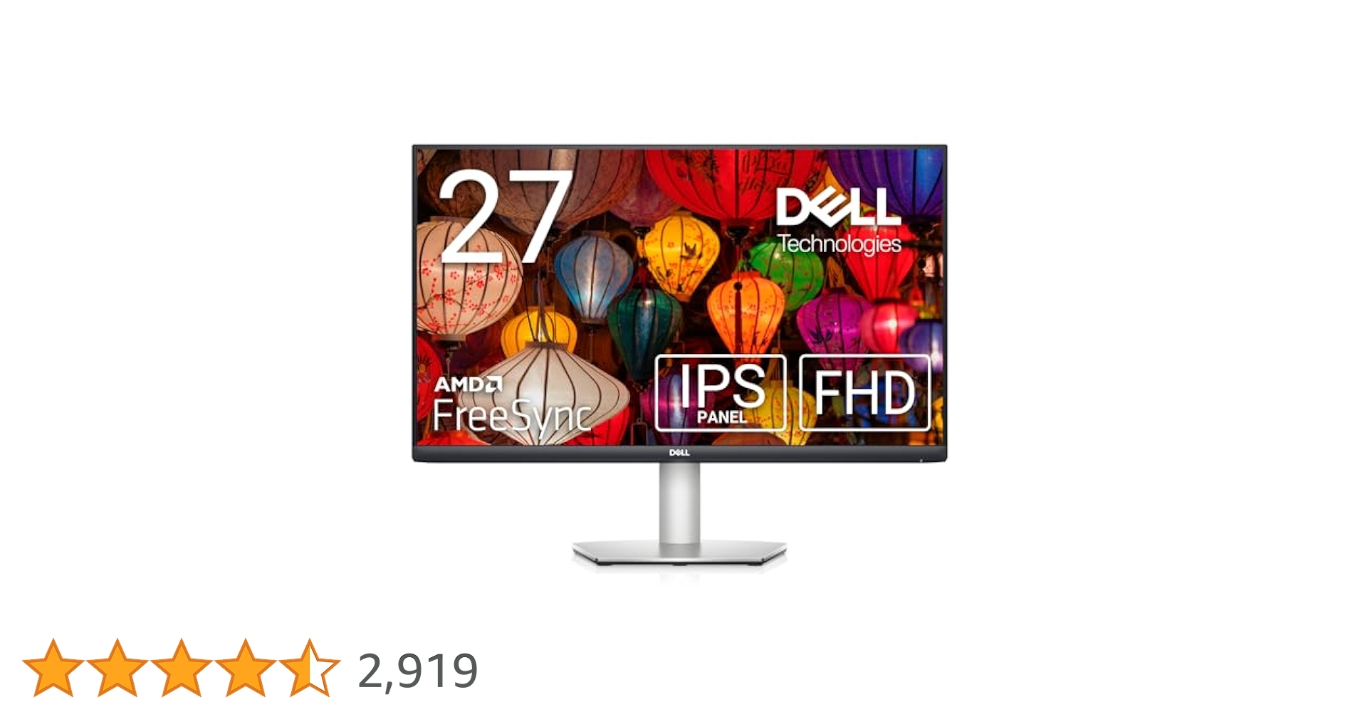 Dell S2721HSX 27インチ ワイドモニター デル Amazon.com: Dell S2721HSX 27-inch Thin Bezel Full HD 1920 x