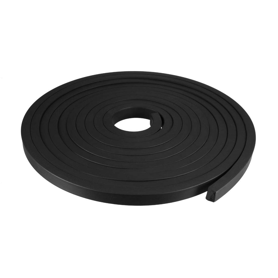 Bande d'étanchéité rectangulaire caoutchouc solide noir joint isolation phonique 15mm
