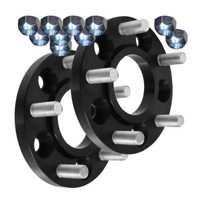 SCC Spurverbreiterungen Spurplatten 2x25mm 5x112-14139BWS kompatibel mit Volkswagen Transporter T2 Transporter T3