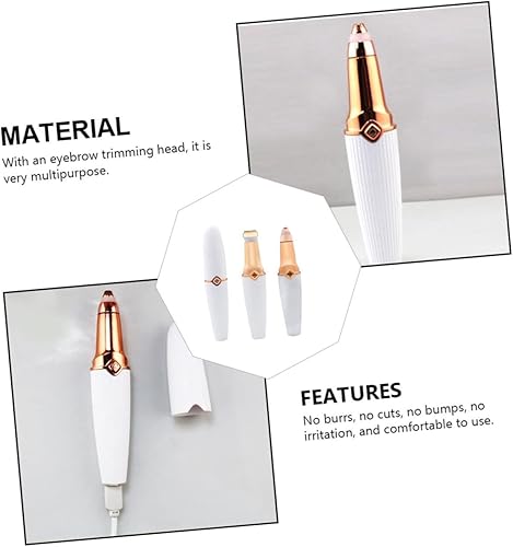 Miniatura 9 de FOMIYES 2 piezas de afeitadora eléctrica eléctrica para mujeres, depiladora facial facial rasuradoras para mujeres damas eléctrico de cejas
