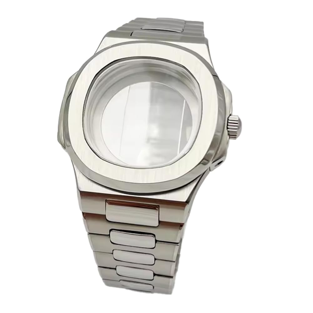 Sostituzione Dei Pezzi di Ricambio per NH34, NH35, NH36 Orologio Movimento 4r35 - Cassa Quadrata In Acciaio 316L, Bracciale In Vetro