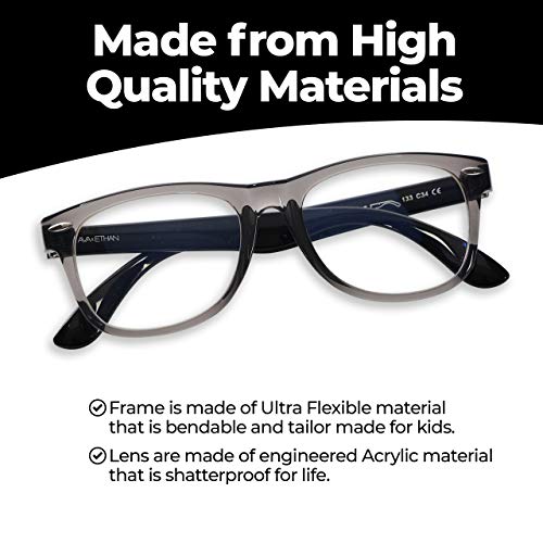 Image of GALVANOX Ava & Ethan Blue Light Glasses for Kids, Blue Light Blocking for Computer /Gaming (Ages 3-12)