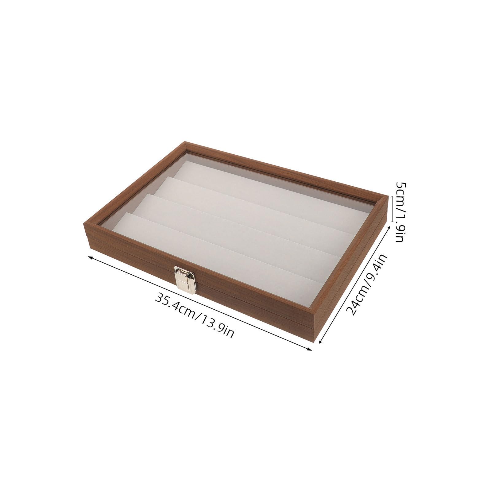 Alipis Madera Joyero Khaki, Organizador para Anillos y Pendientes Vintage