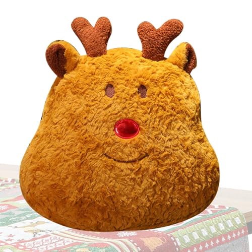 Coussin élan de Noël pour canapé et coin lecture de café cosy