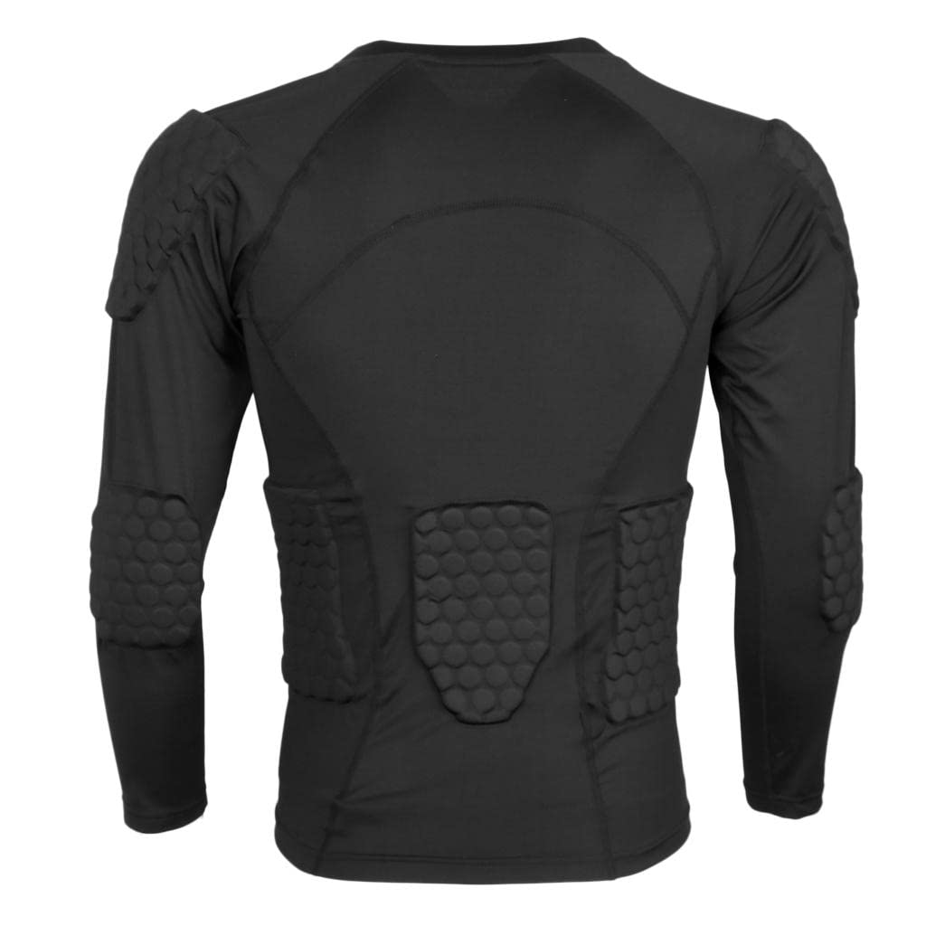 T-shirt de compression à manches longues pour homme Noir Taille M
