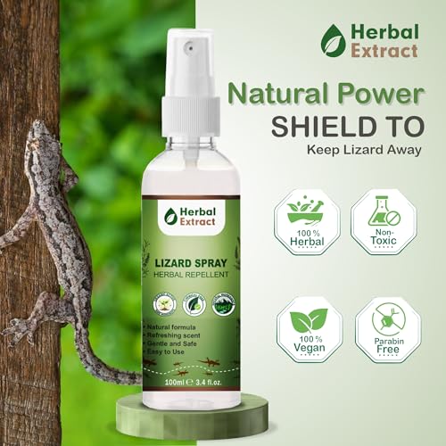 Image of Lizard Repellent Spray for Home | 100% Natural, Herbal, Irritant-Free, Chemical-Free | Baby, Plant & Pet Safe | Pack of 2 | 200ml