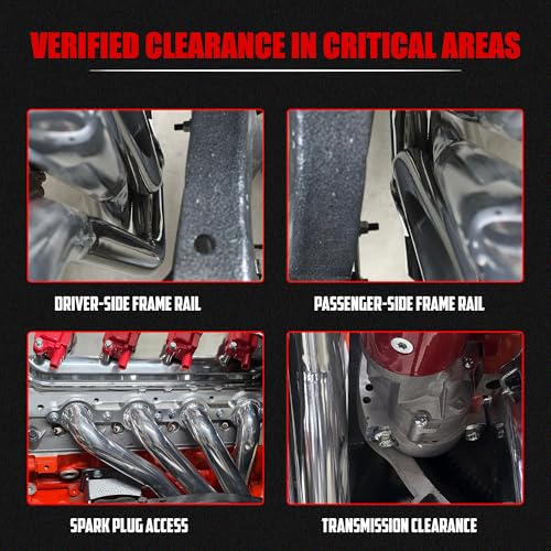 Ceramic Coated LS Swap Long Tube Headers for 1973–1987 Chevy GMC C10 K10 Square Body Trucks and 1988–1991 Blazer Jimmy Suburban 2WD 4WD with MLS Gaskets by Certified Automotive Experts by Certified Automotive Experts - Used condition - Image 4