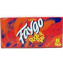 Faygo Rock & Rye flavor soda pop, 12-fluid ounce cans, 8-pack in box 1