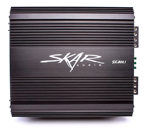 Skar Audio SK-800.1D Monoblock Class D MOSFET Amplifier with Remote Subwoofer Level Control