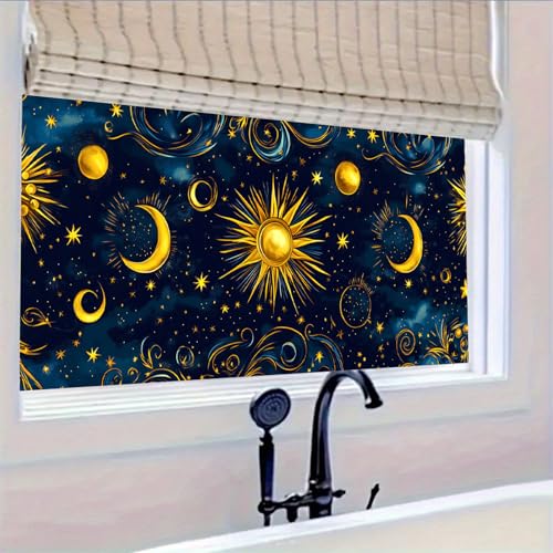 Vinilo Decorativo HOMETITUTE con diseño de sol, luna y estrellas miniatura 5