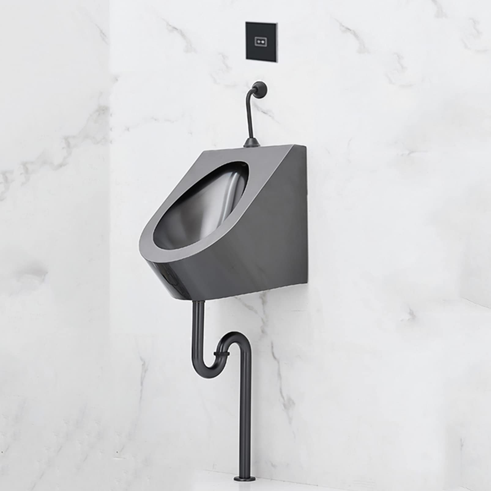 Sensore Automatico Orinatoio WC Senza Contatto - Valvola Scarico Intelligente Con Risparmio Idrico - Foto 4