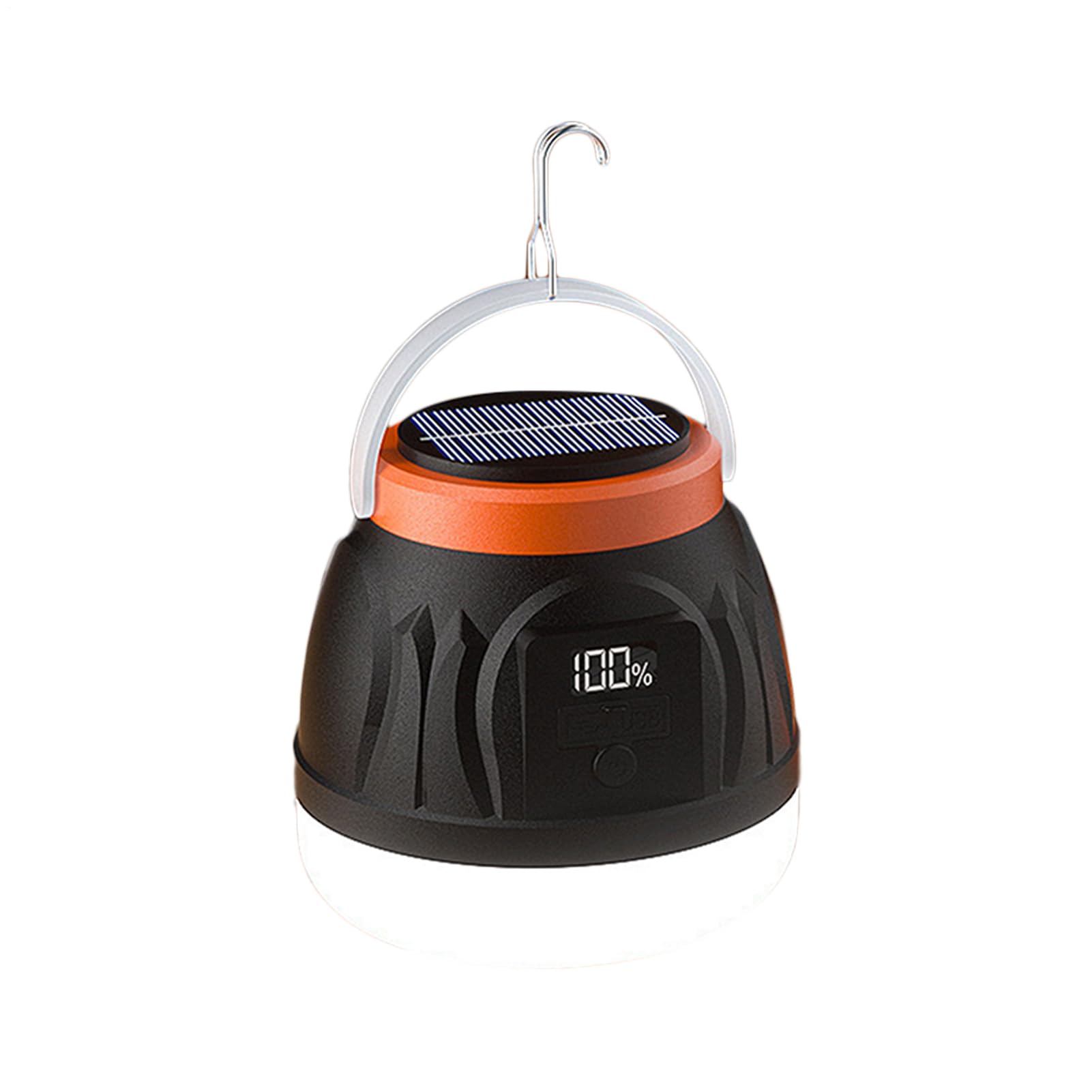 Veilleuse de camping portable anti-panne noire à 3 modes pour jardin - 8