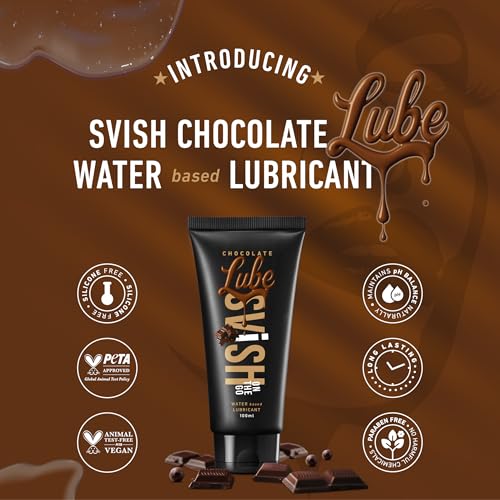 Image of Svish Water Based Edible Chocolate Lubricant - 100ml | Intimate Gel for Smooth & Long-Lasting Comfort | Safe, Non-Sticky & pH Balanced | Ideal for Couples