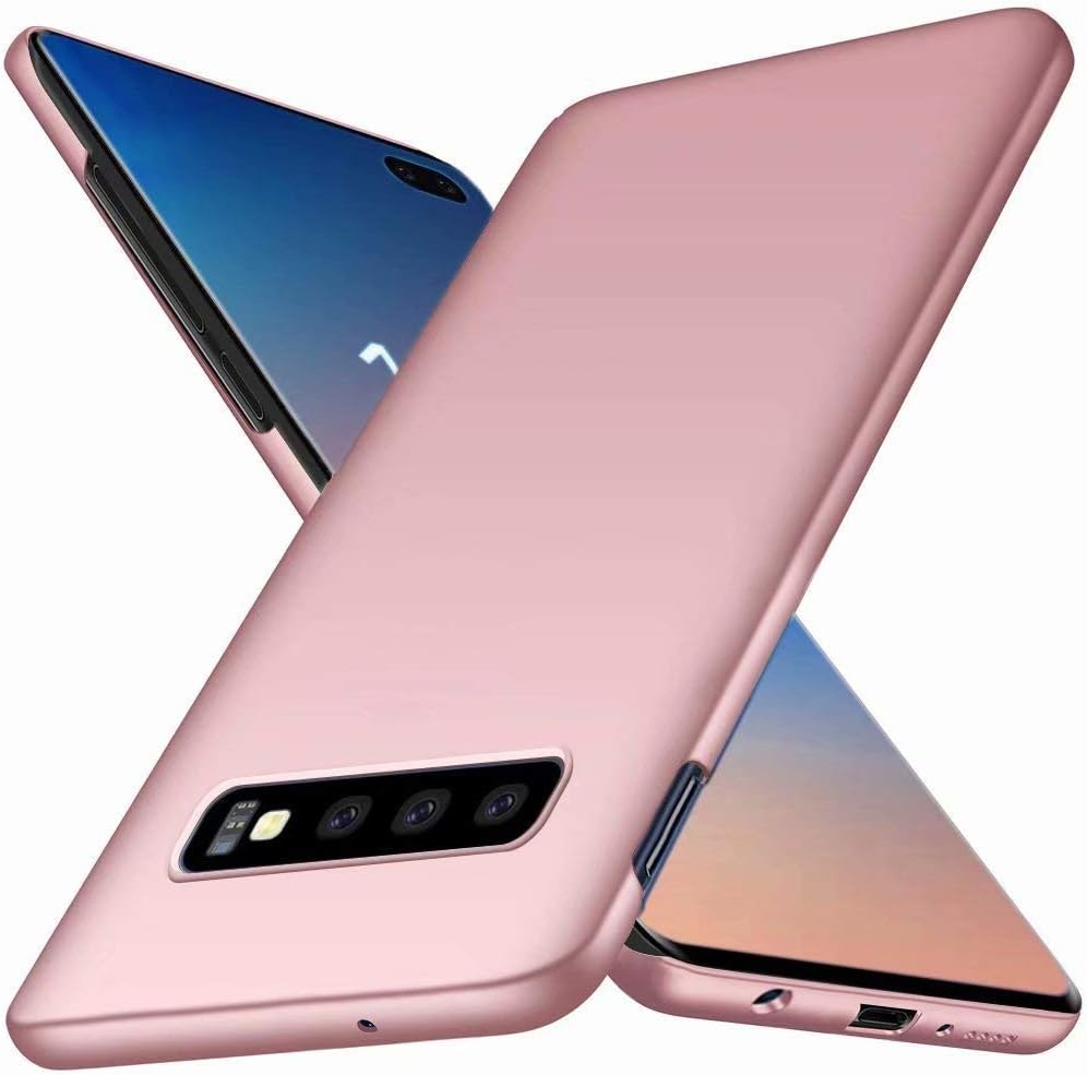 MUTOREN Samsung Galaxy S10 Plus Case Cover Galaxy S10 Plus Ultra-Thin Fit Shell Hard Plastic Matte Finish Full Protective Non Slip Anti-Scratch Shockproof Cover Cases for Samsung Galaxy S10 Plus, Pink