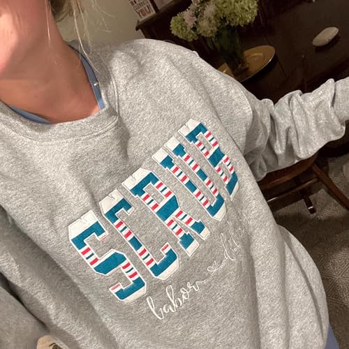 Appliqué Custom Embroidered Labor and Delivery Sweatshirt for Nurses with name on sleeve, Labor and Delivery Nurse Shirt,L&D Nurse Gift, Future Nurse Gifts,labor and delivery nurse,Nurse Appreciation3