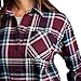 Jockey Women's Activewear Flannel Button Up, North Plaid, 2XL