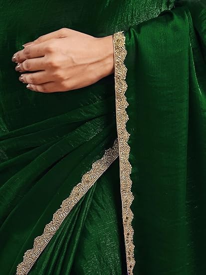 Women's Chiffon Two Tone Saree (With Blouse)