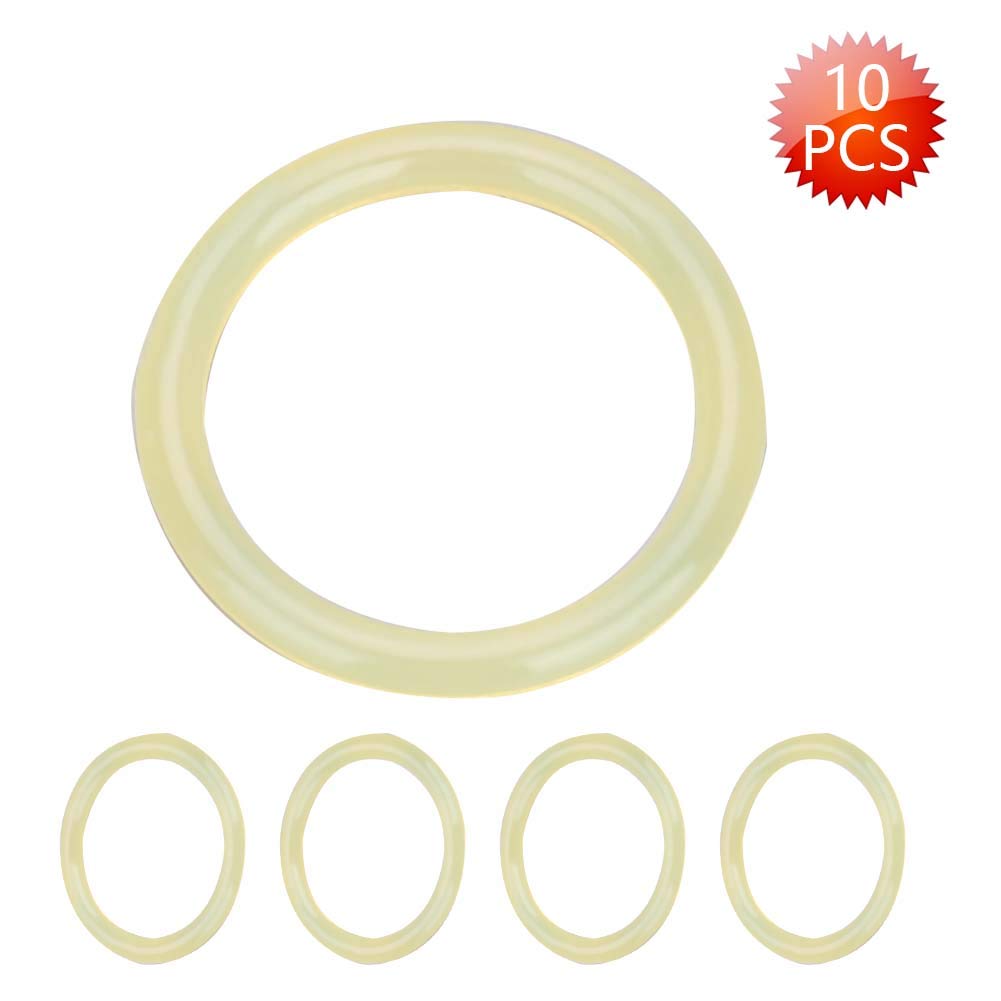 KIMISS O-Ring del Serbatoio dell'Aria di Paintball in Poliuretano 10 Pezzi 13,8 * 1,9 Mm O-Ring in Poliuretano Ad Alta Resistenza per Serbatoio dell'Aria (Argento)