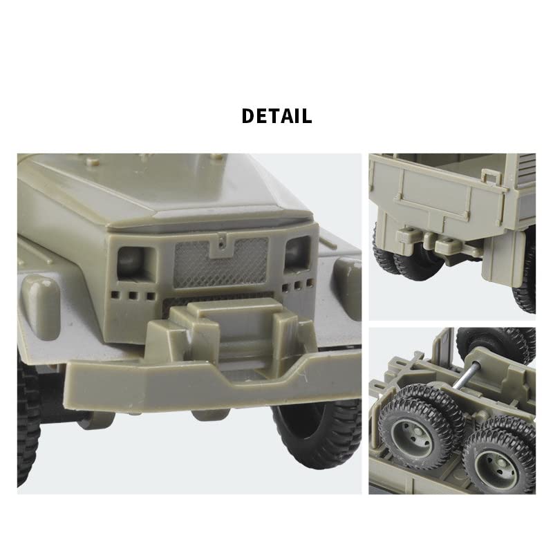 軍用トラックモデル オリーブドラブ Amazon | 1:72 プラスチック製 M35 軍用トラック モデル