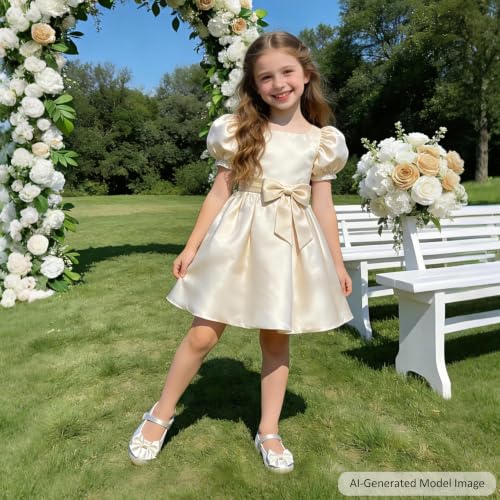 Image of Felix & Flora Toddler Flower Girl Dress Shoes Girl Ballet Flats Party School Shoes Wedding